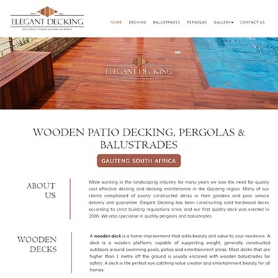 Elegant Decking : HTML