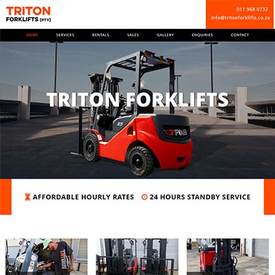 Triton Forklifts : HTML